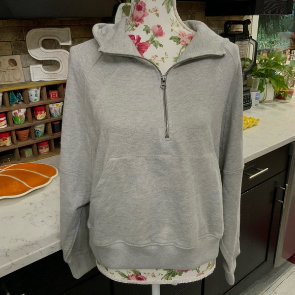 Simply Southern 1/4 Zip Pullover Sweatshirt Womens Medium Gray French Terry - Picture 1 of 8